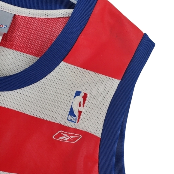 Vtg Reebok Jordan Jersey Bullets Hardwoods Classic Mens 2XL NBA Shirt Mesh Y2K - Picture 6 of 12